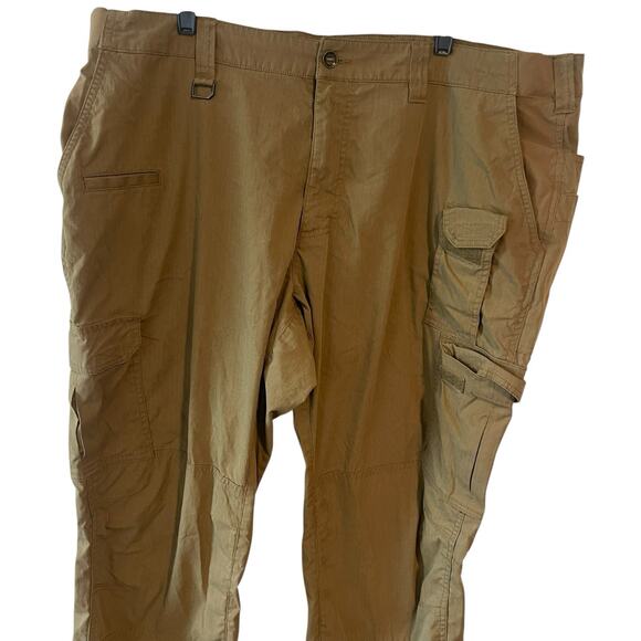 511 Tactical Pants Men 44x32 Chino Brown Ripstop Workwear Pockets Utility Hiking - Picture 4 of 9